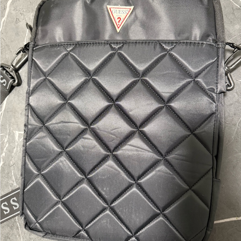 Guess Black Quilted Men's Messenger Bag
